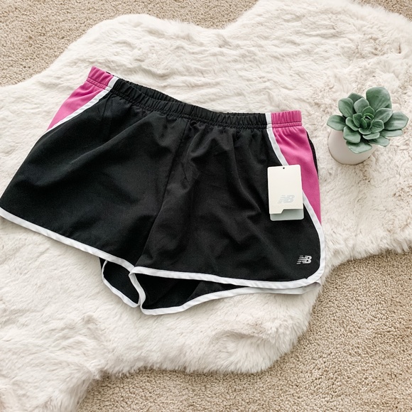New Balance Pants - NWT New Balance Purple & Black Running Shorts- M